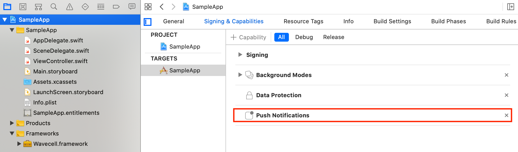 xcode-project-capabilities-push-notifications